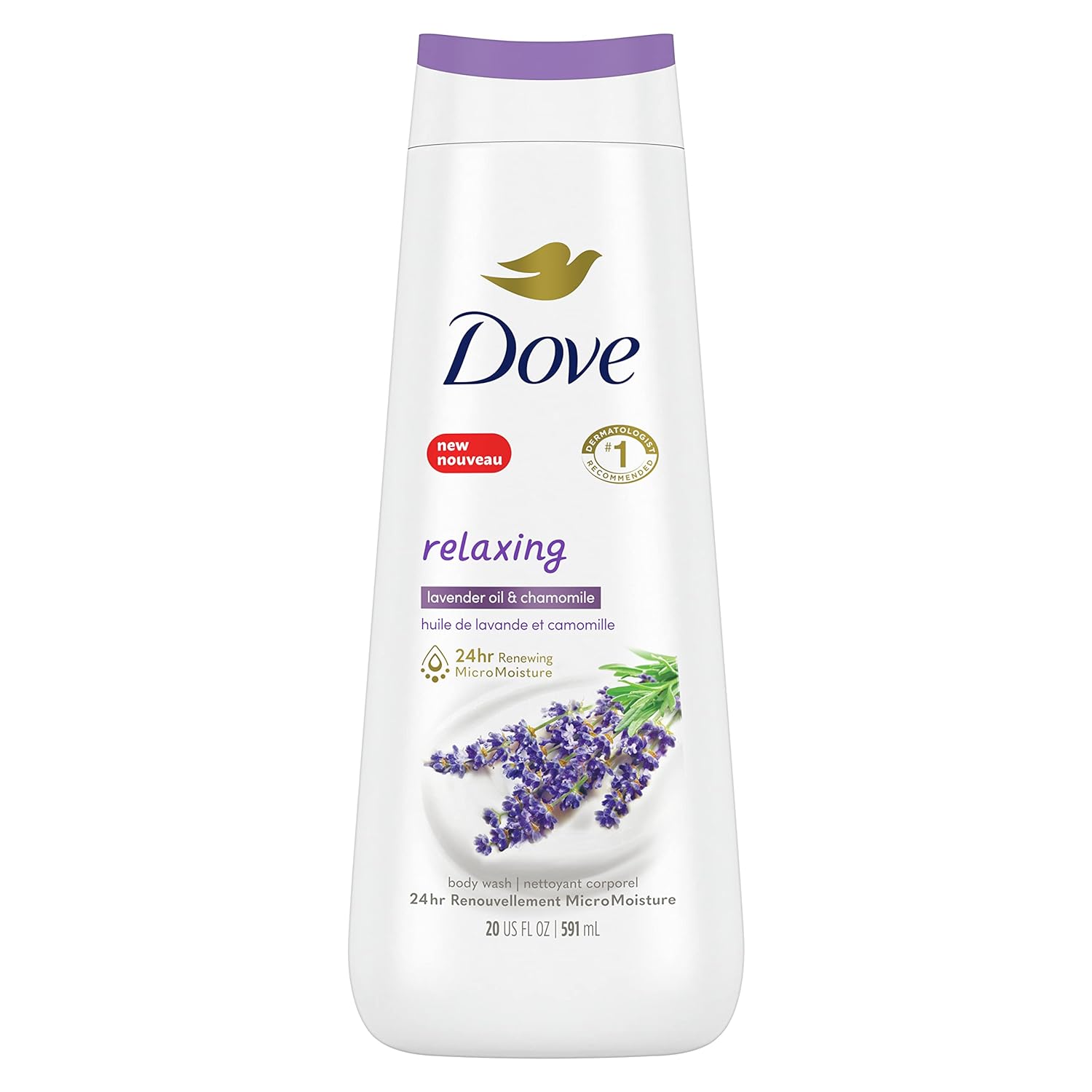 Dove Relaxing Body Wash Lavender & Chamomile 591ml